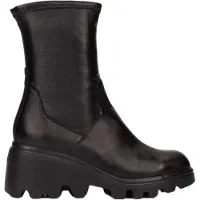 Wonders für Damen. G-7030_5737_5792 Toronto 30 Lederstiefeletten Schwarz (39), Wohnung, Reißverschluss, Lässig