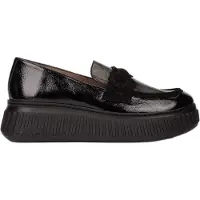 Wonders für Damen. A-5203_2025_5792 Mokassins aus Leder XFLY 03 Schwarz (38), 3 bis 5 cm, Keine, Lässig