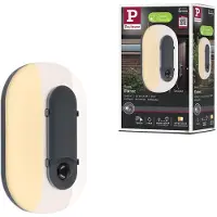 Paulmann LED-Wandlampe Elunor anthrazit Höhe 21cm CCT