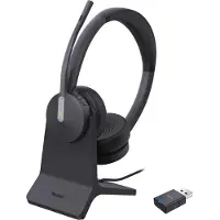 Yealink WH64 Hybrid Dual with Charging Stand Headset, Kabellos, 20 - 20000 Hz, Büro/Callcenter, 331 g, Kopfhörer, Schwarz