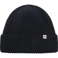 Huttelihut - Kid's Beanie Wool Knit Merino - Mütze Gr 50 cm - 12-24 Months schwarz