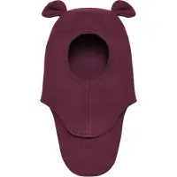 Huttelihut - Kid's Balaclava Ears Wool Fleece - Sturmhaube Gr 50 cm - 12-24 Months rot