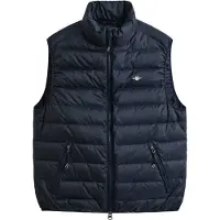 Gant für Herren. 7006637 Leichte Daunenweste marineblau (S), Lässig, Recyceltes Polyester