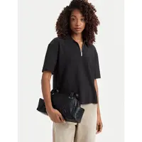 Calvin Klein Handtasche Pockets Monologo Shoulder Bag LV04F3688G Schwarz