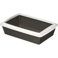 Kerbl 84227 Katzentoilette mit Rand 51 x 35 x 13 cm, farblich sortiert