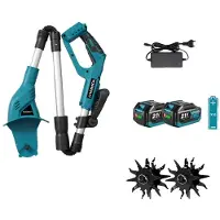 OEM Gartenfräse, Leichtbauweise, Hochleistungsmotor, 2x3.0Ah Batterie Set, 100V-240V EU Stecker