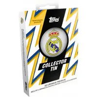 Hasbro THE LATEST TIN: Topps Real Madrid Collector Tin 2025/26 – 2 NUMBERED CARDS