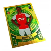 Hasbro Match Attax 2023/24 Tcg Card. Le 6 Bukayo Saka / Limited Edition