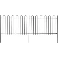 OEM Gartenzaun, Stahlkonstruktion, Wetterbeständige Oberfläche, schwarz