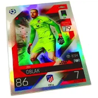 Hasbro Match Attax 2022/23 Card. Cr4 Jan Oblak / Chrome Preview