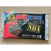 Hasbro New pack of 1993–94 NBA Hoops Series 2 cards, 12 cards per pack