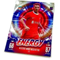 Hasbro Match Attax Extra 2023/24 Card. 273 Alexis Mac Allister / Energy