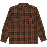 Billabong Langarmhemd "Offshore Flannel", Herren, Gr. XL, braun (schwarz cedar), Obermaterial: 100% Baumwolle., Hemden Langarmhemd
