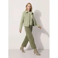 MADELEINE Kurzjacke "Jacke Kurze Wolljacke in Doubleface", Damen, Gr. 40, salbei, Modern, regular fit, V-Ausschnitt, Jacken Kurzjacke