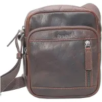 Esquire Umhängetasche Buffalo 85 Crossbody Bag Brown dunkelbraun
