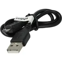 VHBW Kabel USB-A auf Micro-USB kompatibel mit Ricoh HZ15 - Datenkabel, 30 cm Schwarz