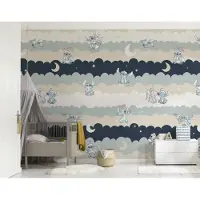 Komar Vliestapete "Disney Lilo and Stitch Cozy Clouds" bedruckt glatt Rolle mit 212 x 250 cm