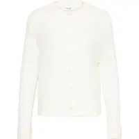 St. Tropez Strickjacke SAINT TROPEZ "Damen Strickjacke SabbaraSZ", Damen, Gr. XXL, weiß (ice melange), Obermaterial: 55% Polyacryl PAN. 38% Polyamid PA. 7% Wolle mw., Strickjacken Strickjacke
