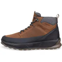 Ecco Schnürboots "BYWAY 2.0", Herren, Gr. 46, braun (camelfarben, schwarz), Nubukleder, Textil, Schuhe Schnürboots, Outdoorboots, Stiefelette mit Profilsohle, waterproof