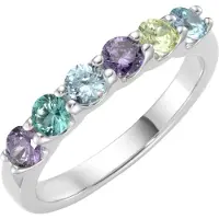 Giorgio Martello Milano Silberring "Ring mit Zirkonia und Kristallsteinen, Silber 925" Gr. 58, bunt (mehrfarbig), , Fingerringe, Damen, 58, Silber 925 (Sterlingsilber), Silberring