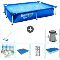 Bestway Steel Pro Rechteckig - 221x150x43 cm - 7-teilig S21516