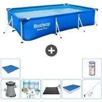 Bestway Steel Pro Rechteckig - 300x201x66 cm - 8-teilig S21560