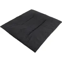 Stanislaw Jurga PillowPrim Hundekissen Hundekorb Kissen Hundepolster Hundehütte Polster Betten große Hunde R6-78 x 68 cm Schwarz Samt