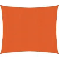 The Living Store Sonnensegel 160 g/m² Orange 3,6x3,6 m HDPE