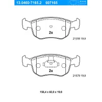 Ate Bremsbelagsatz, Scheibenbremse 13046071652 für FORD