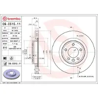 Brembo Bremsscheibe 09c51511 325mm 25mm für LAND ROVER
