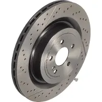 Brembo Bremsscheibe 09b87911 Geschlitzt/Gelocht 360mm 26mm für MERCEDES-BENZ