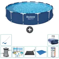 Bestway Steel Pro Rund - 396x84 cm - 8-teilig S21609
