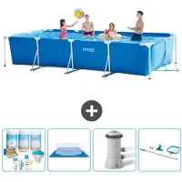 Intex Rechteckiger Frame Pool - 450x220x84 cm - 5-teilig S20847