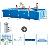 Intex Rechteckiger Frame Pool - 450x220x84 cm - 6-teilig S21133