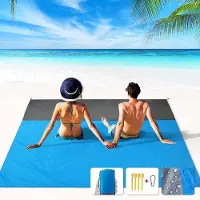 OEM Große Stranddecke - sandfrei und wasserdicht - 1 Stück - 210 x 200 cm