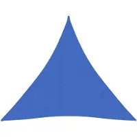The Living Store Sonnensegel 160 g/m² Blau 4x4x4 m HDPE