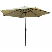 RAUMHIRSCH FURNITURE raumhirsch Sonnenschirm Marktschirm 270x270 cm Kurbelschirm Gartenschirm Wasserdicht UV Schutz Terrassenschirm Beige