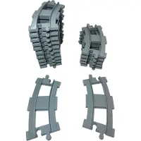LEGO DUPLO Eisenbahn Schienen Kurve Hellgrau NEU! Menge 25x