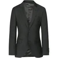 Hackett für Herren. HM441678 Amerikanischer Blazer aus unifarbener dunkelgrauer Wolle (44/34), Lässig, Klassisch