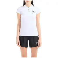 EA7 für Damen. 8NTF70_TJEMZ Polo Sport Ventus7 weiß (XS), Sportlich, Multisport, Polyamid, Kurzarm