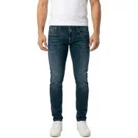 Replay Slim-fit-Jeans "Anbass", Herren, Gr. 36, Länge 32, blau (tiefblau), Denim/Jeans, Obermaterial: 90% Baumwolle, 8% Polyester, 2% Elasthan, slim fit normal, Jeans Slim-fit-Jeans