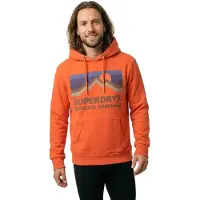 Superdry für Herren. M2014240A Great Outdoors Entspannte Kapuze orange (XXL), Lässig, Baumwolle, Langarm