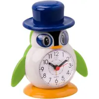 JVD Kinderwecker, Pinguin mit Hut, blau, Höhe 11 cm - Modell: SR52.6