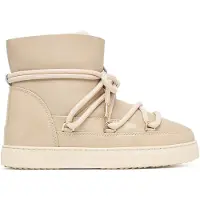 INUIKII für Damen. 1001.003.0132 Lederstiefel Gloss beige (38), Wohnung, Schnürsenkel, Lässig