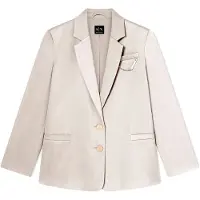 Armani Exchange für Damen. XW001953AF21553U6223 Halbbeiger Blazer (M), Lässig, Klassisch, Polyester