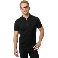 Armani Exchange für Herren. XM002372AF21936UC001 Polo-Stoff schwarz (XS), Lässig, Viskose, Kurzarm