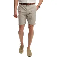 Superdry für Herren. M7110487A Shorts Premium Textured Chino beige (32), Lässig, Baumwolle