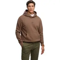 Superdry für Herren. M2014442A Braunes Kapuzensweatshirt mit Micro-Logo (XXL), Lässig, Baumwolle