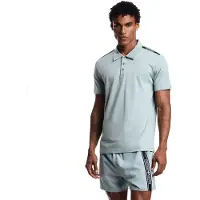 Emporio Armani für Herren. EM000571_AF20426 Polo Logotape blau (L), Lässig, Baumwolle, Kurzarm