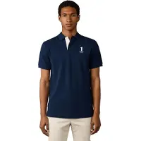 Hackett London für Herren. HM5600205 Polo Nr. marineblau (L), Lässig, Baumwolle, Klassisch, Kurzarm